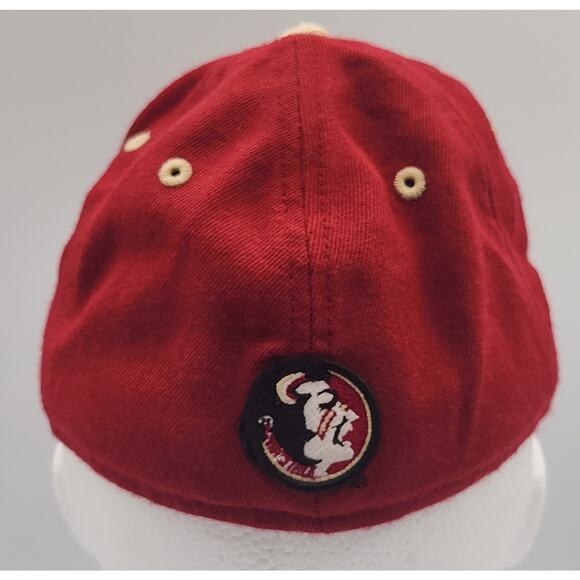 Florida State Seminoles Hat Cap Mens 6 3/4 Red Football New Era Concealer Flex - Picture 3 of 8